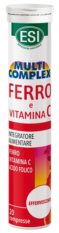 ESI MULTICOMPLEX FERRO VITAMINA C 20 COMPRESSE EFFERVESCENTI - Farmasanitas 