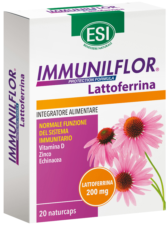 ESI IMMUNILFLOR LATTOFERRINA 20 NATURCAPS - Farmasanitas 