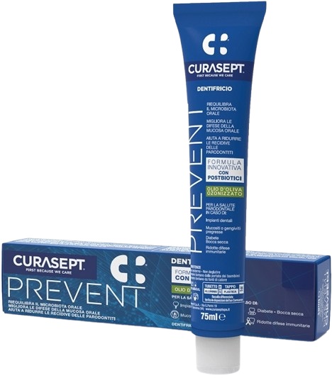 CURASEPT PREVENT DENTIFRICIO 75 ML - Farmasanitas 