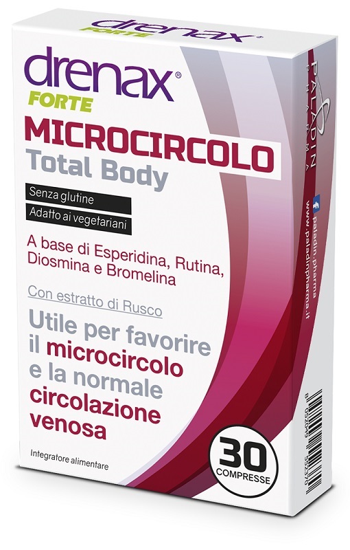 DRENAX FORTE MICROCIRCOLO TOTAL BODY 30 COMPRESSE - Farmasanitas 