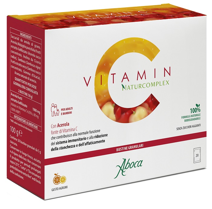 VITAMIN C NATURCOMPLEX 20 BUSTINE - Farmasanitas 