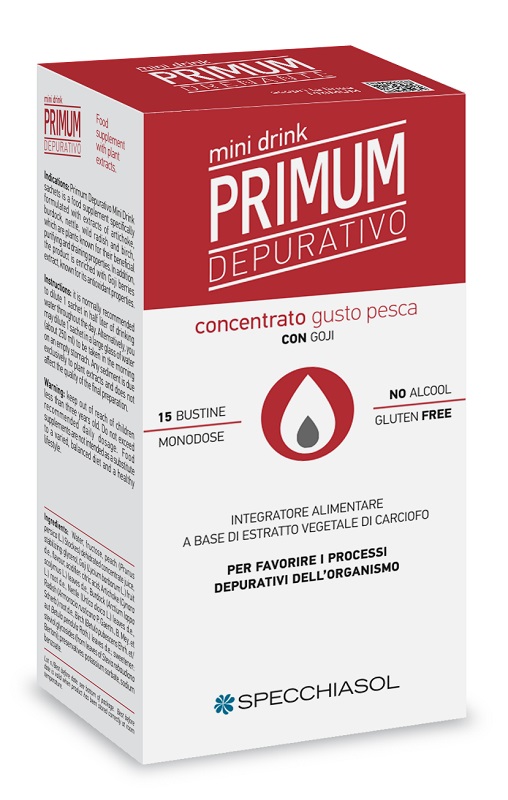 PRIMUM DEPURATIVO MINIDRINK PESCA 15 STICK DA 10 ML - Farmasanitas 