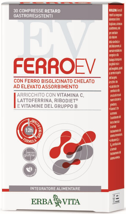 FERRO EV RETARD 30 COMPRESSE GASTRORESISTENTI - Farmasanitas 