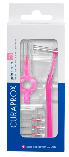 CURAPROX CPS 08 SCOVOLINO PRIME START 08 PINK 5 PEZZI - Farmasanitas 
