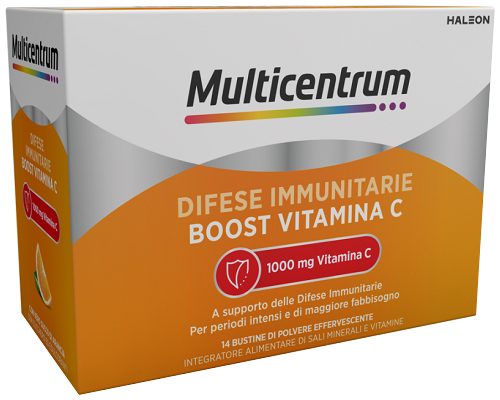MULTICENTRUM DIFESE IMMUNITARIE BOOST VITAMINA C 14 BUSTINE - Farmasanitas 