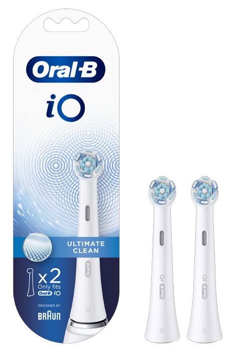 ORALB POWER REFILL IO ULTIMATE CLEAN WHITE 2 PEZZI - Farmasanitas 
