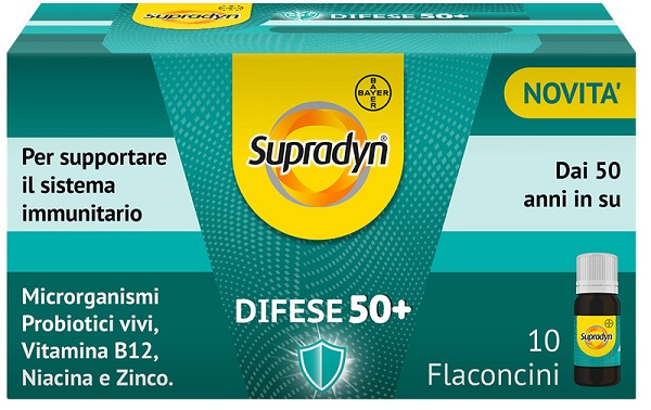 SUPRADYN DIFESE 50+ 10 FLACONCINI 10 ML - Farmasanitas 