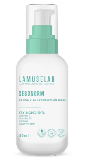 LAMUSELAB SEBONORM CREMA VISO SEBONORMALIZZANTE 50 ML - Farmasanitas 