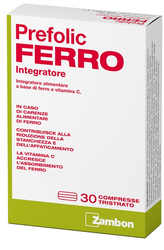PREFOLIC FERRO 30 COMPRESSE - Farmasanitas 