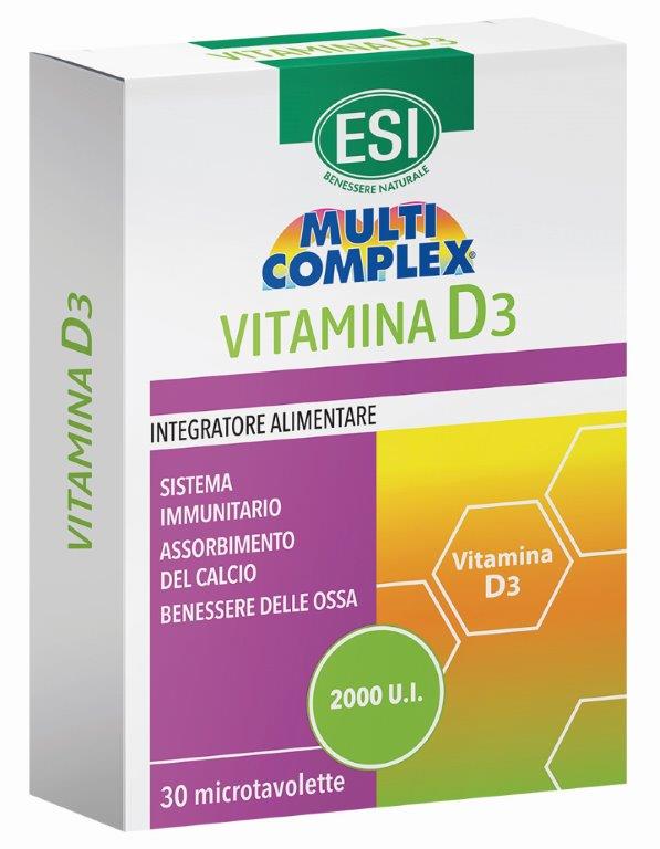 ESI MULTICOMPLEX VITAMINA D3 30 TAVOLETTE - Farmasanitas 