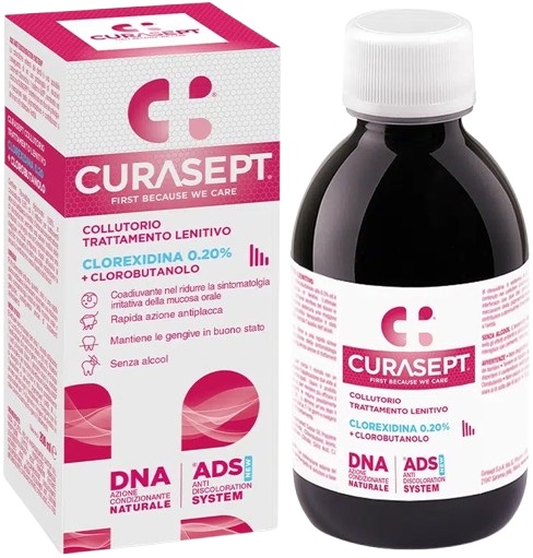 CURASEPT COLLUTORIO ADS DNA TRATTAMENTO LENITIVO 200 ML - Farmasanitas 