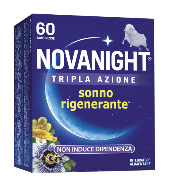 NOVANIGHT TRIPLA AZIONE SONNO RIGENERANTE 60 COMPRESSE - Farmasanitas 