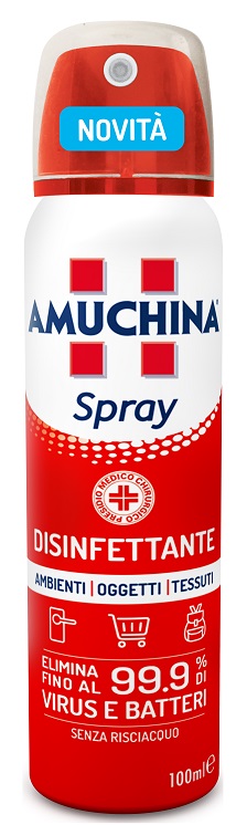 AMUCHINA SPRAY AMBIENTI OGGETTI TESSUTI 100 ML - Farmasanitas 