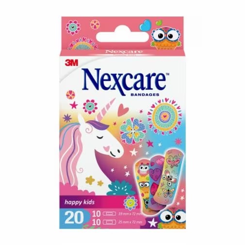 CEROTTO NEXCARE HAPPY KIDS MAGIC BAMBINE 20 PEZZI - Farmasanitas 