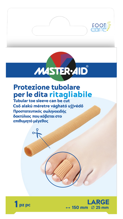 PROTEZIONE TUBOLARE MASTER-AID FOOTCARE RITAGLIABILE 15 CM 25 MM LARGE C8 - Farmasanitas 