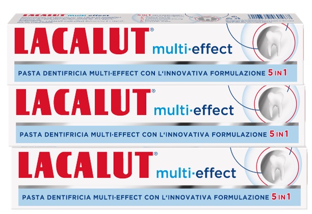 LACALUT ENTIFRICIO MULTI EFFECT 5IN1 75 ML TRIS - Farmasanitas 