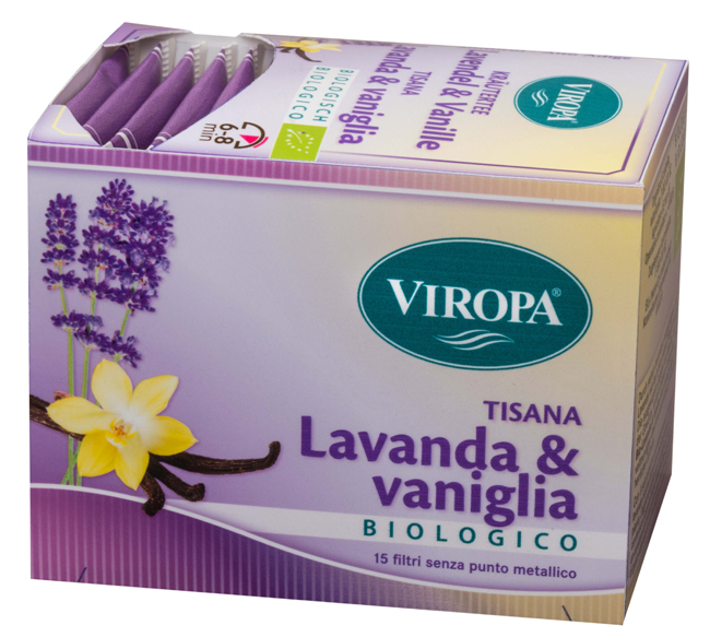 VIROPA TISANA LAVANDA&VANIGLIA BIOLOGICO 15 FILTRI - Farmasanitas 