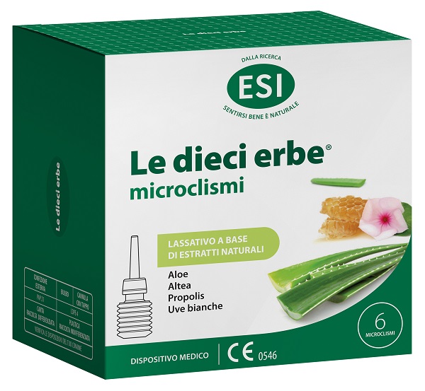 ESI LE DIECI ERBE MICROCLISMI 6 PEZZI - Farmasanitas 