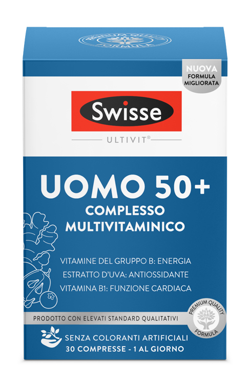 SWISSE MULTIVITAMINICO UOMO 50+ 30 COMPRESSE - Farmasanitas 