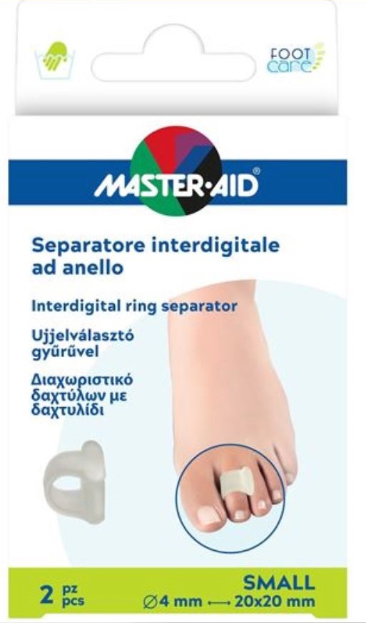 SEPARATORE DITA MASTER-AID FOOTCARE CON ANELLO LARGE 2 PEZZI C18 - Farmasanitas 