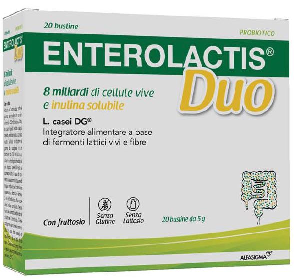 ENTEROLACTIS DUO INULINA 20 BUSTINE 5 G - Farmasanitas 