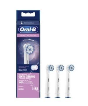 ORALB POWER REFILL EB60-3 SENSITIVE CLEAN 3 PEZZI - Farmasanitas 